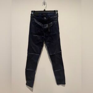 NWT Theory x J Brand Collab Navy Coated Jeans